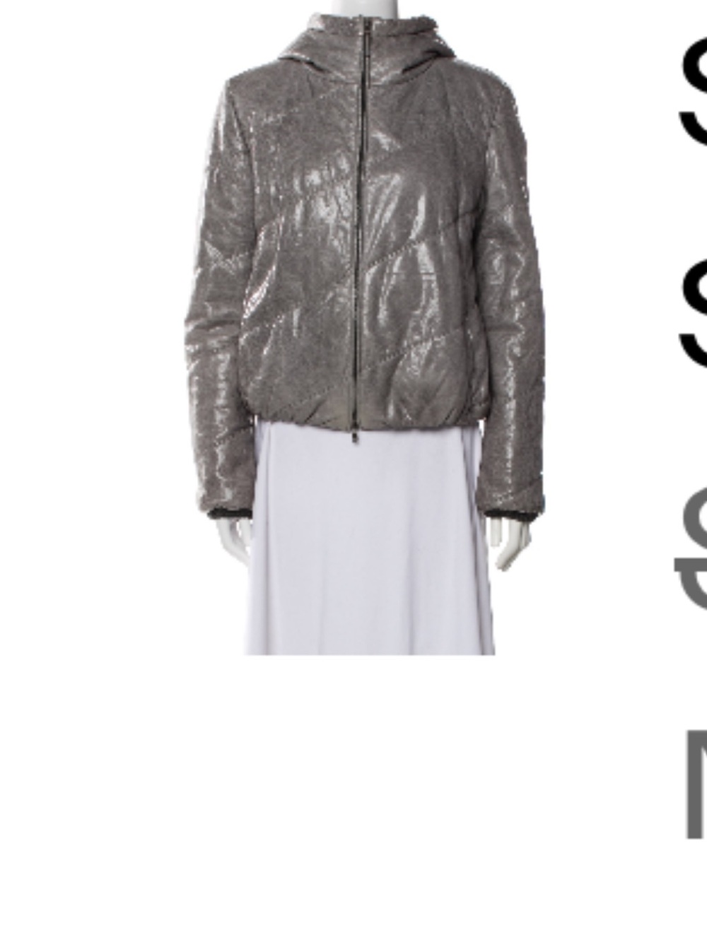 Vintage 2008 Miu Miu biker jacket size L US 10 Grey